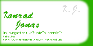 konrad jonas business card